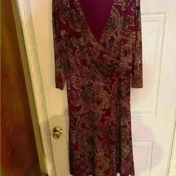Lauren Ralph Lauren Jersey Knit Dress size 14 - Picture 4 of 7